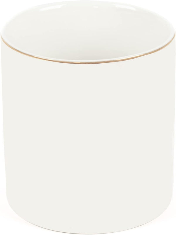 White Ceramic Pen Cup