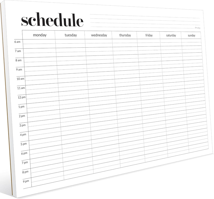 Landscape Weekly Schedule Pad