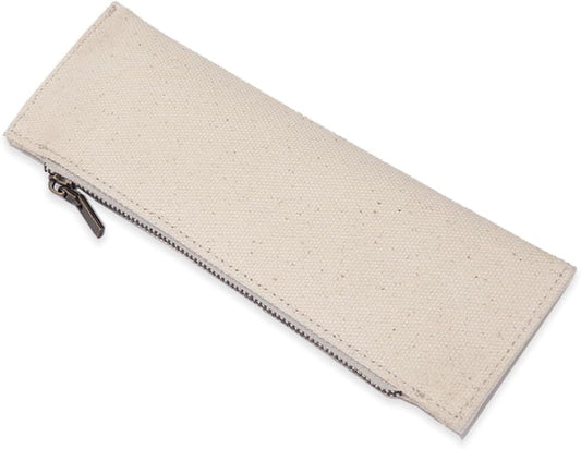 Flat Canvas Pencil Pouch - view 1