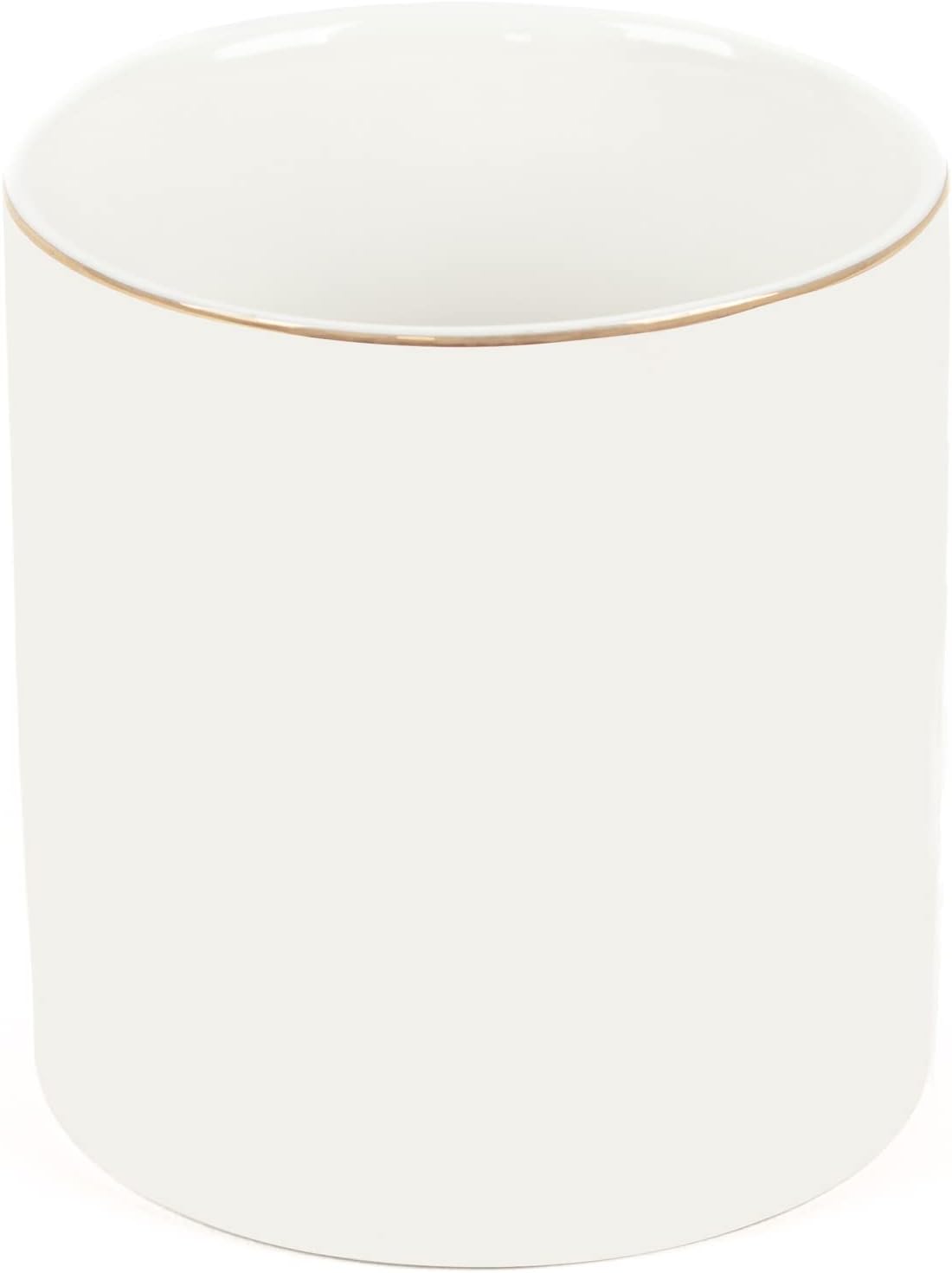 White Ceramic Pen Cup - view 1