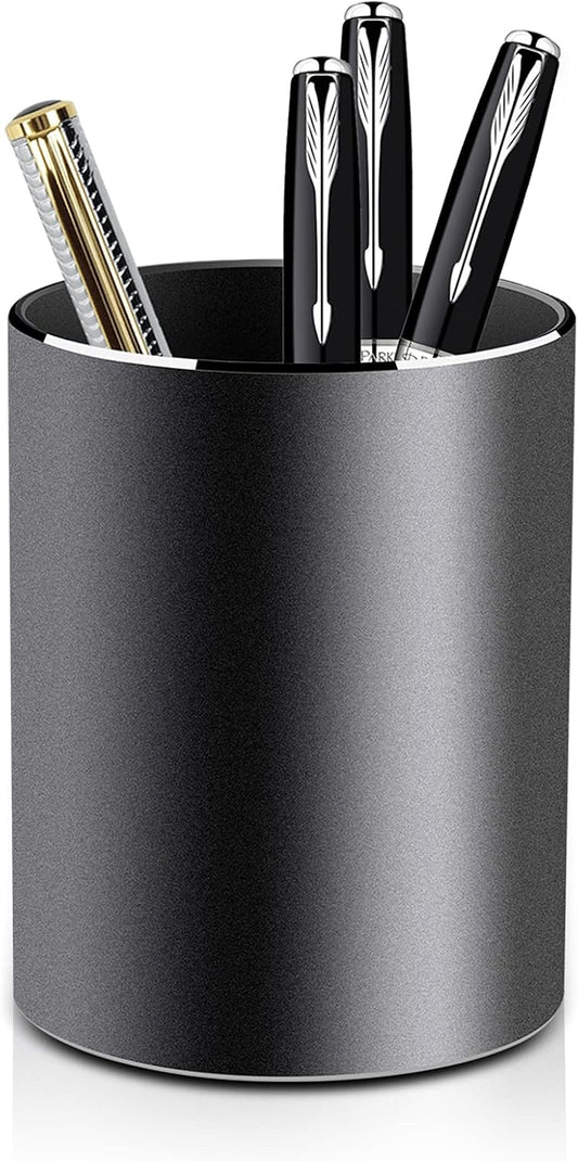 Black Cylindrical Pen Cup - view 1