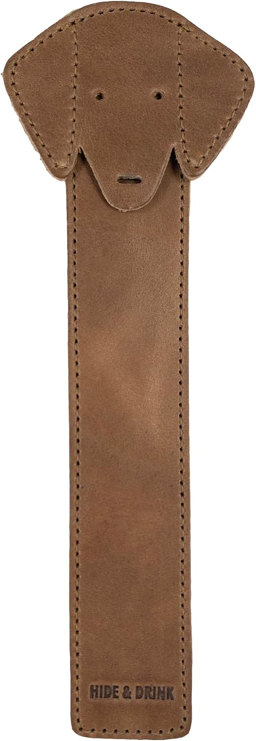 Dog-Shaped Leather Bookmark - view 1