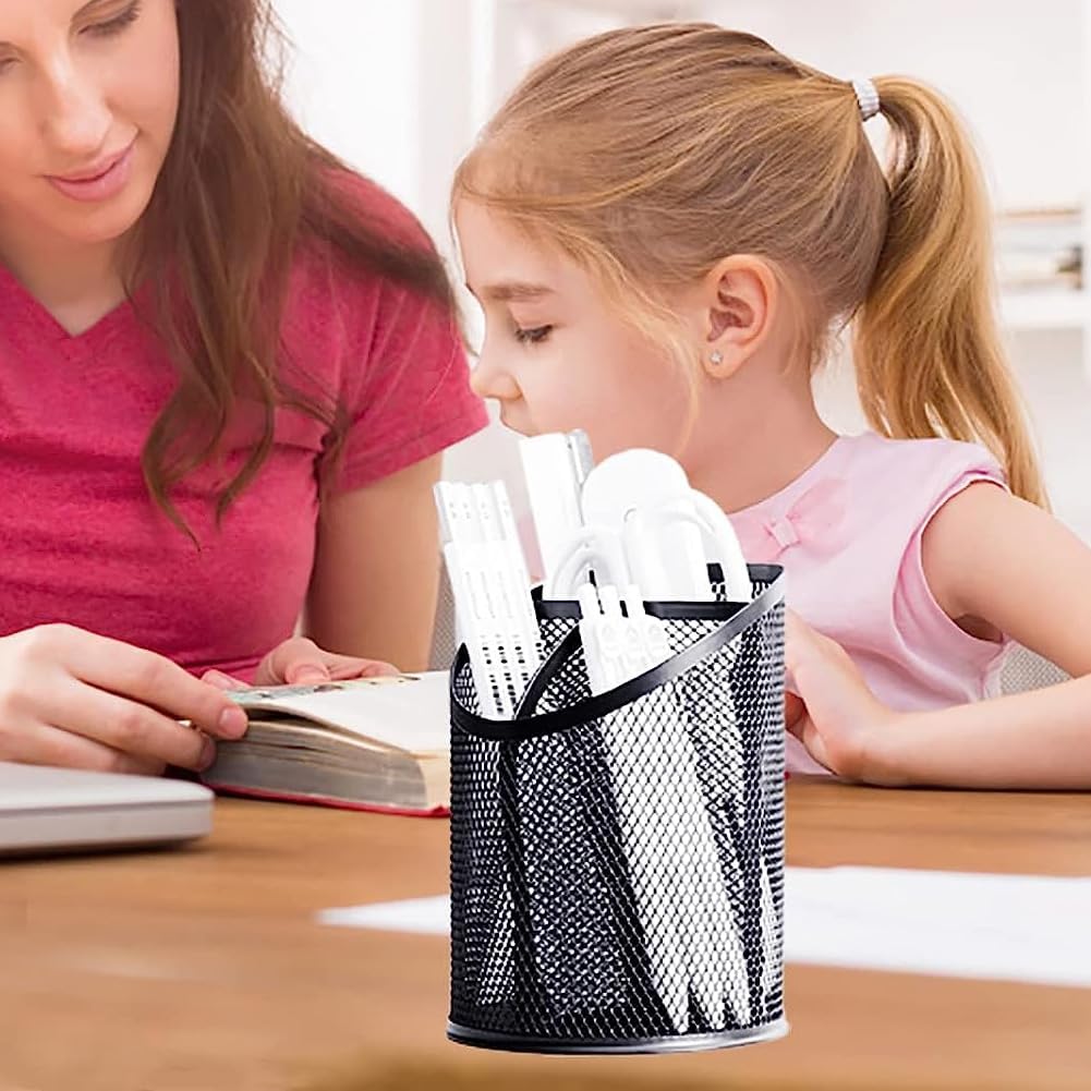 Black Mesh Pen Cup - view 2