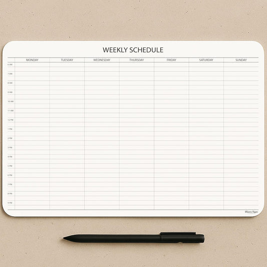Weekly Schedule Writing Pad - view 1