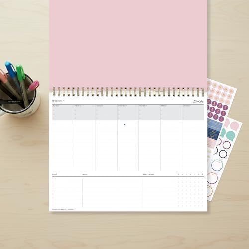 Pink Spiral Weekly Planner - view 2