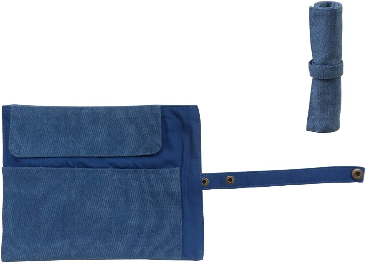 Blue Roll-Up Pencil Pouch - view 1