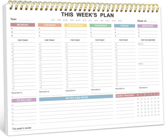 Spiral Weekly Planning Pad - view 1